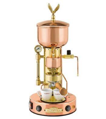 Elektra Micro Casa Semiautomatica Copper and Brass Coffee Machine